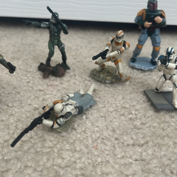 Star Wars Miniatures Figures Lot of 9 Action Figures Collection Toy - Picture 3 of 6